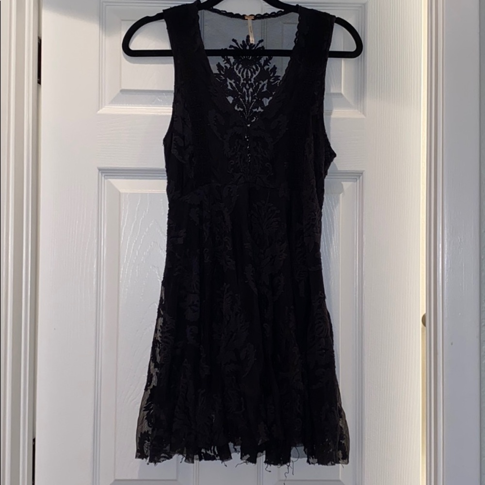 Lacy little black dress